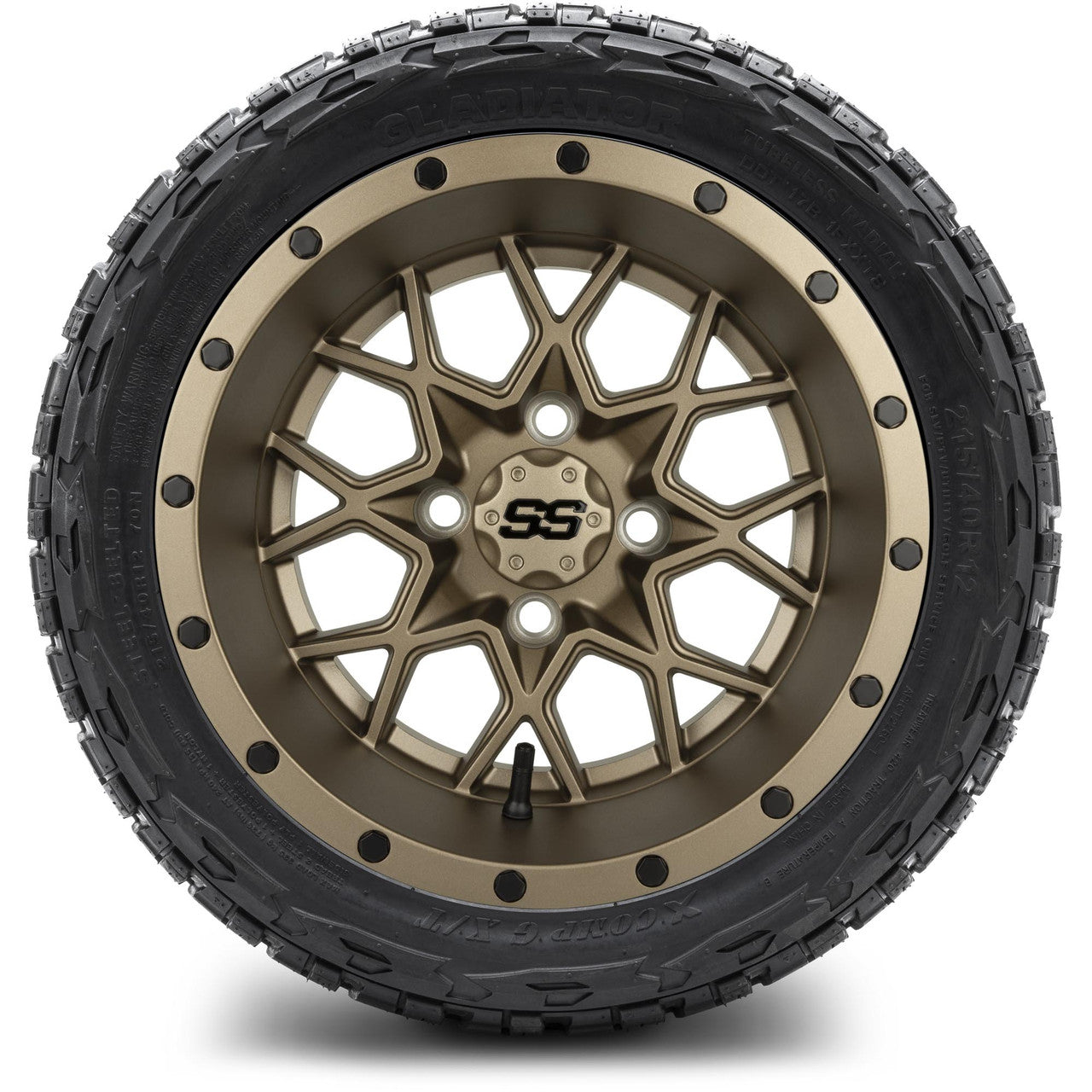 MODZ® 12" Vortex Matte Bronze Wheels & Off-Road Tires Combo