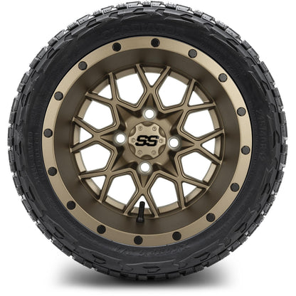 MODZ® 12" Vortex Matte Bronze Wheels & Off-Road Tires Combo