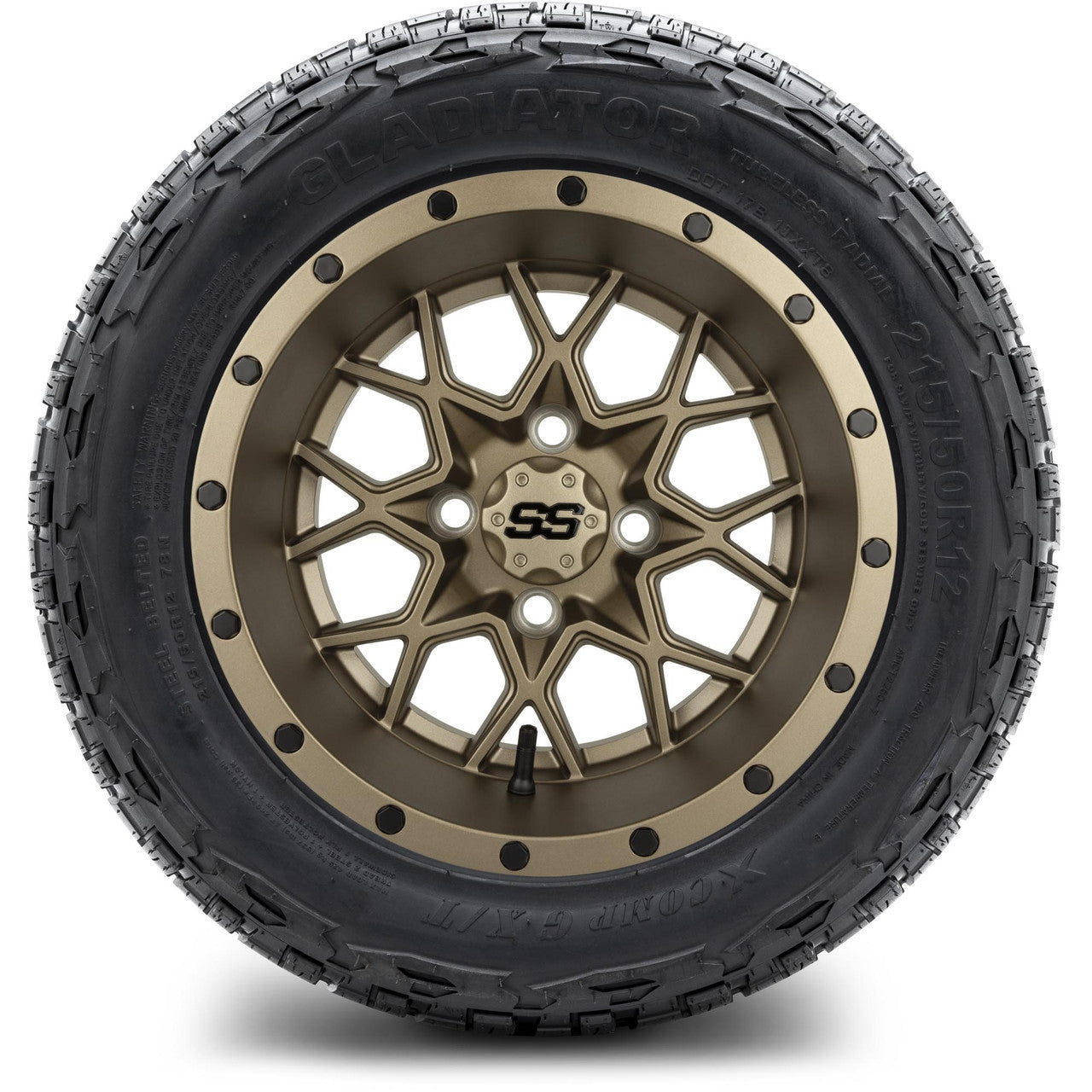 MODZ® 12" Vortex Matte Bronze Wheels & Off-Road Tires Combo