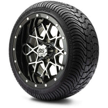 MODZ® 12" Vortex Machined Black Wheels & Street Tires Combo