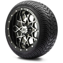MODZ® 12" Vortex Machined Black Wheels & Street Tires Combo