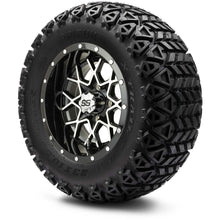 MODZ® 12" Vortex Machined Black Wheels & Off-Road Tires Combo