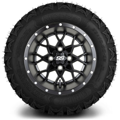 MODZ® 12" Vortex Matte Black Wheels & Off-Road Tires Combo