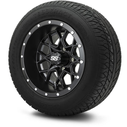 MODZ® 12" Vortex Matte Black Wheels & Street Tires Combo
