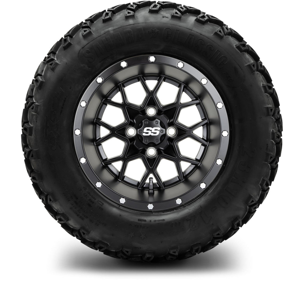 MODZ® 12" Vortex Matte Black Wheels & Off-Road Tires Combo