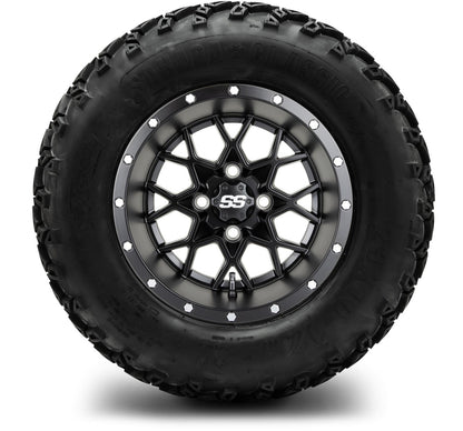MODZ® 12" Vortex Matte Black Wheels & Off-Road Tires Combo