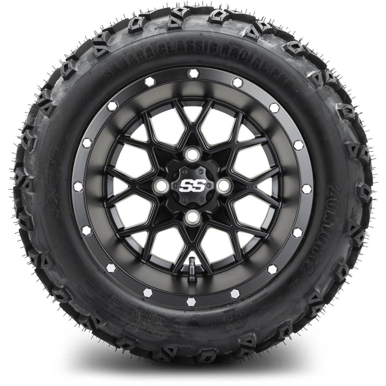 MODZ® 12" Vortex Matte Black Wheels & Off-Road Tires Combo