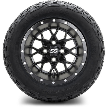 MODZ® 12" Vortex Matte Black Wheels & Off-Road Tires Combo