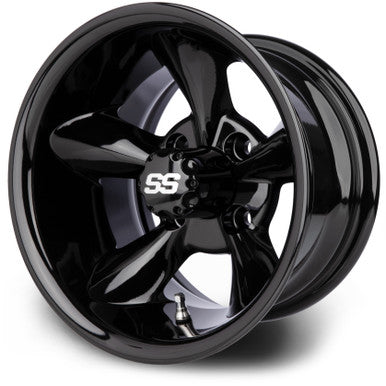 MODZ® Godfather Glossy Black 12" Golf Cart Wheel