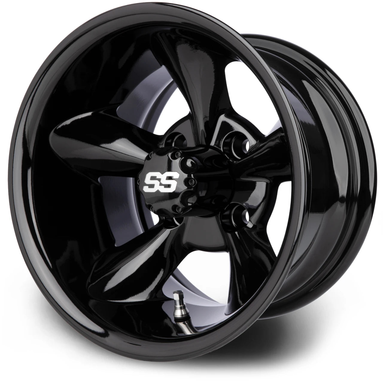 MODZ® Godfather Glossy Black 12" Golf Cart Wheel