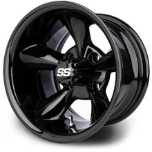 MODZ® Godfather Glossy Black 12" Golf Cart Wheel
