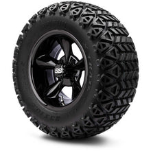 MODZ® 12" Godfather Glossy Black Wheels & Off-Road Tires Combo
