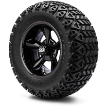 MODZ® 12" Godfather Glossy Black Wheels & Off-Road Tires Combo