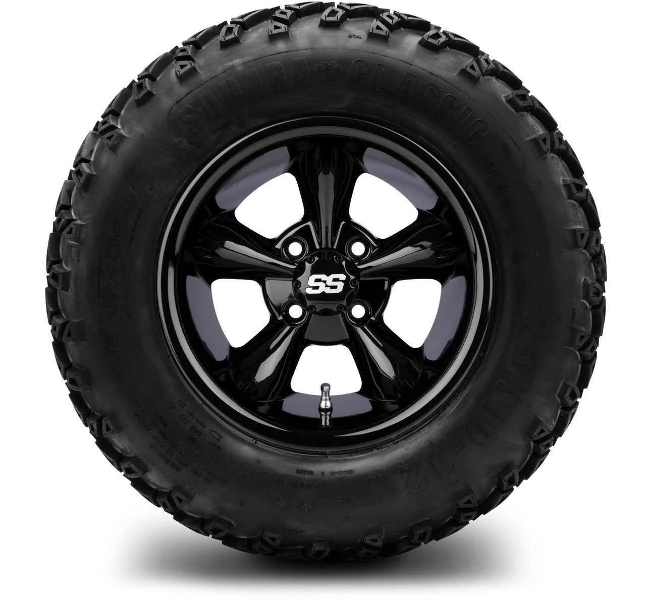 MODZ® 12" Godfather Glossy Black Wheels & Off-Road Tires Combo