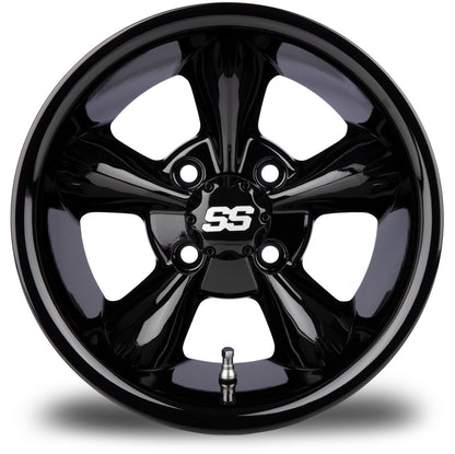 MODZ® Godfather Glossy Black 12" Golf Cart Wheel