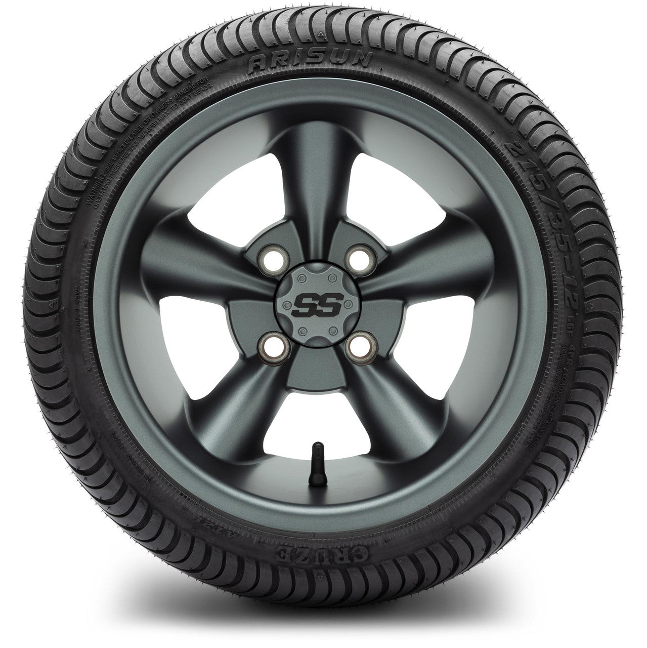 MODZ® 12" Godfather Gunmetal Wheels & Street Tires Combo