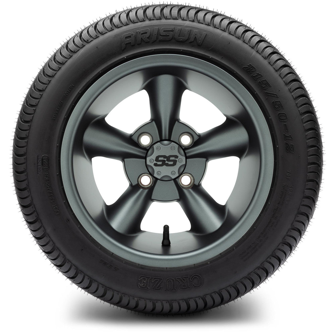 MODZ® 12" Godfather Gunmetal Wheels & Street Tires Combo