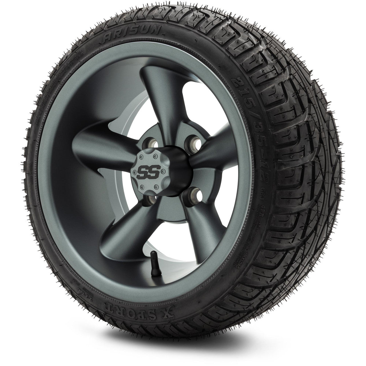 MODZ® 12" Godfather Gunmetal Wheels & Street Tires Combo