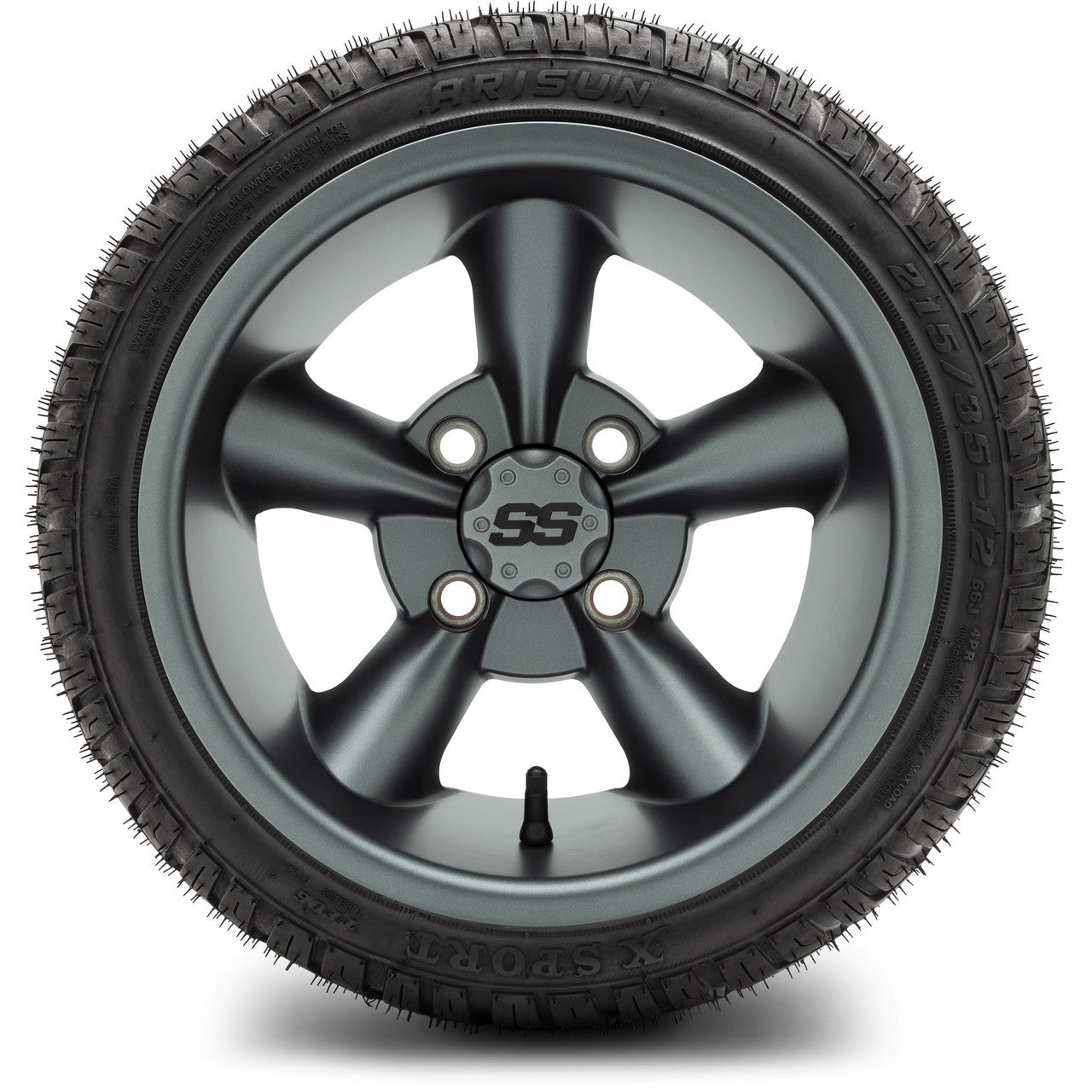MODZ® 12" Godfather Gunmetal Wheels & Street Tires Combo