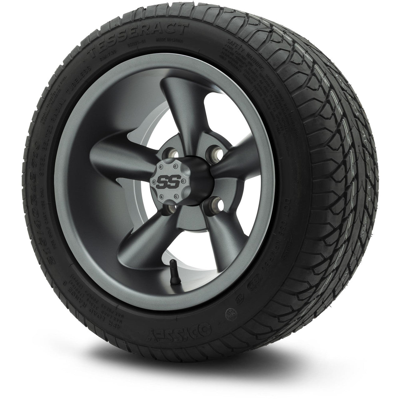 MODZ® 12" Godfather Gunmetal Wheels & Street Tires Combo