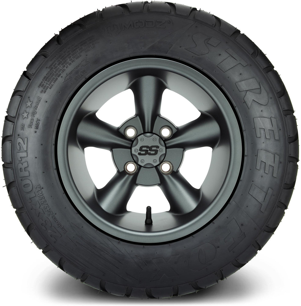 MODZ® 12" Godfather Gunmetal Wheels & Street Tires Combo