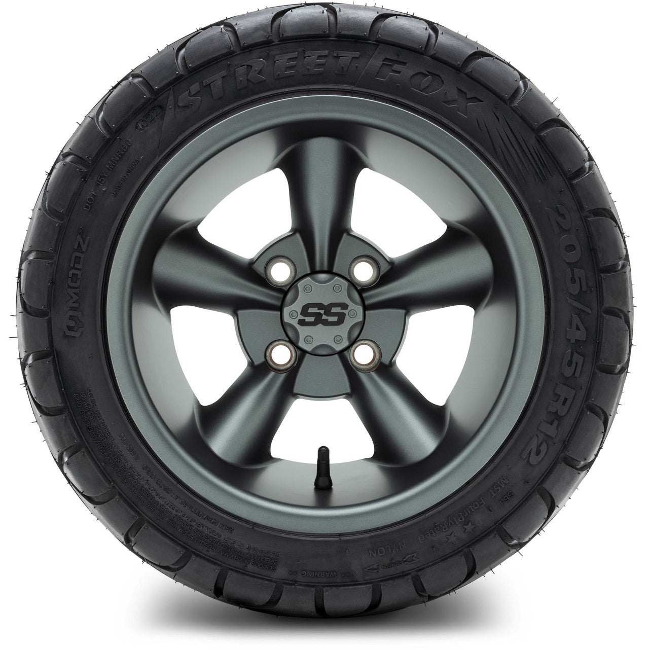 MODZ® 12" Godfather Gunmetal Wheels & Street Tires Combo