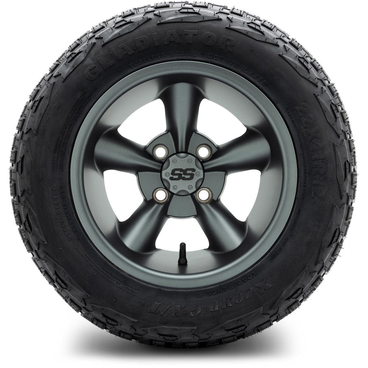 MODZ® 12" Godfather Gunmetal Wheels & Off-Road Tires Combo