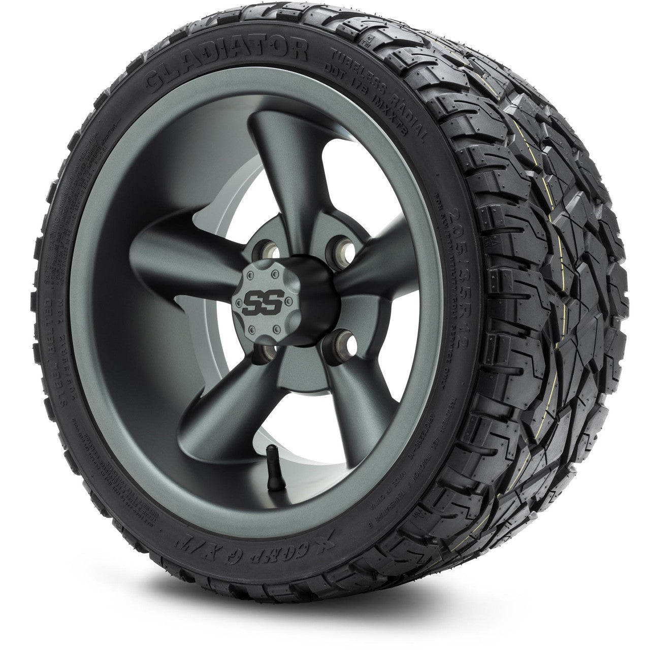 MODZ® 12" Godfather Gunmetal Wheels & Off-Road Tires Combo