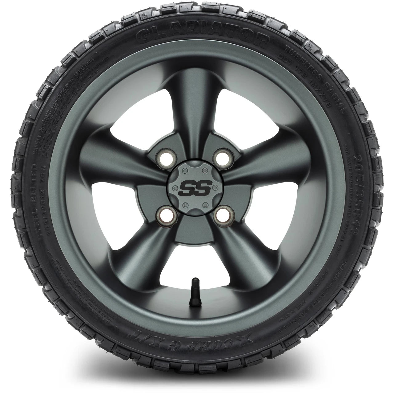 MODZ® 12" Godfather Gunmetal Wheels & Off-Road Tires Combo