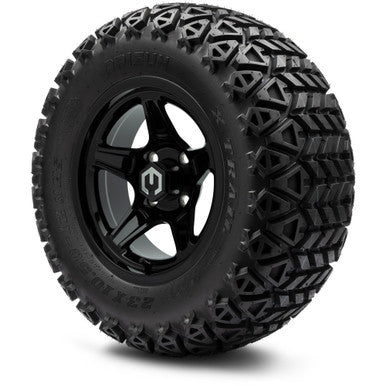MODZ® 12" Drift Glossy Black Wheels & Off-Road Tires Combo