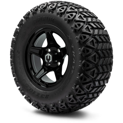 MODZ® 12" Drift Glossy Black Wheels & Off-Road Tires Combo