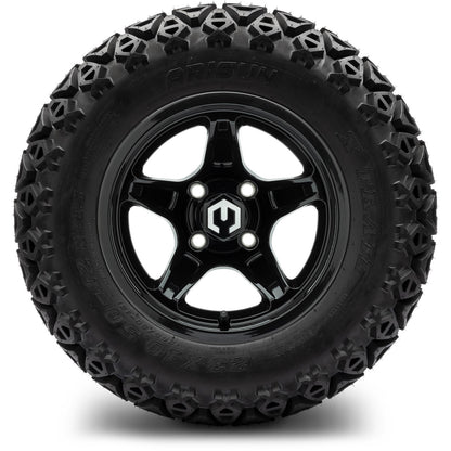 MODZ® 12" Drift Glossy Black Wheels & Off-Road Tires Combo