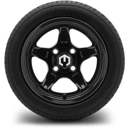 MODZ® 12" Drift Glossy Black Wheels & Street Tires Combo