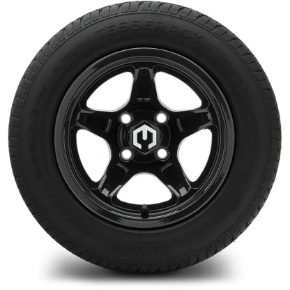 MODZ® 12" Drift Glossy Black Wheels & Street Tires Combo