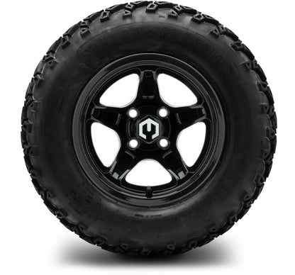 MODZ® 12" Drift Glossy Black Wheels & Off-Road Tires Combo