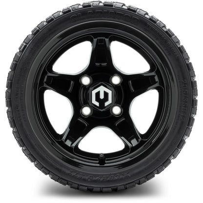 MODZ® 12" Drift Glossy Black Wheels & Off-Road Tires Combo