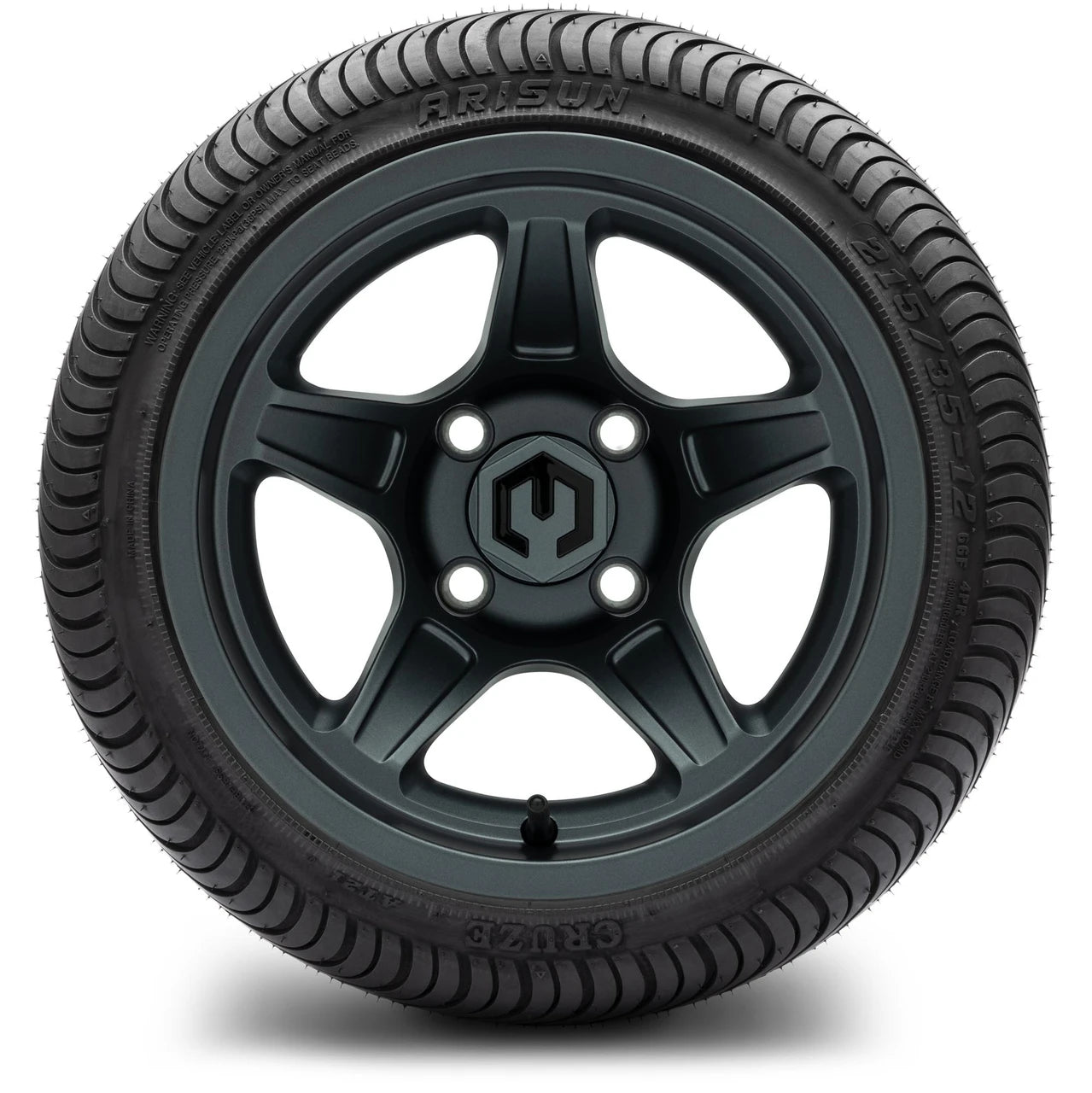 MODZ® 12" Drift Gunmetal Wheels & Street Tires Combo