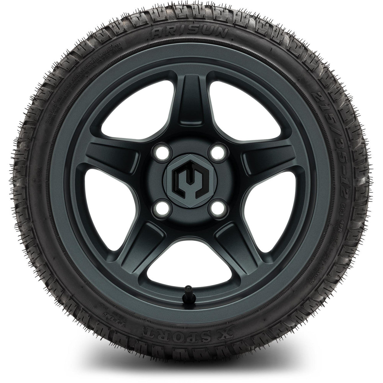 MODZ® 12" Drift Gunmetal Wheels & Street Tires Combo