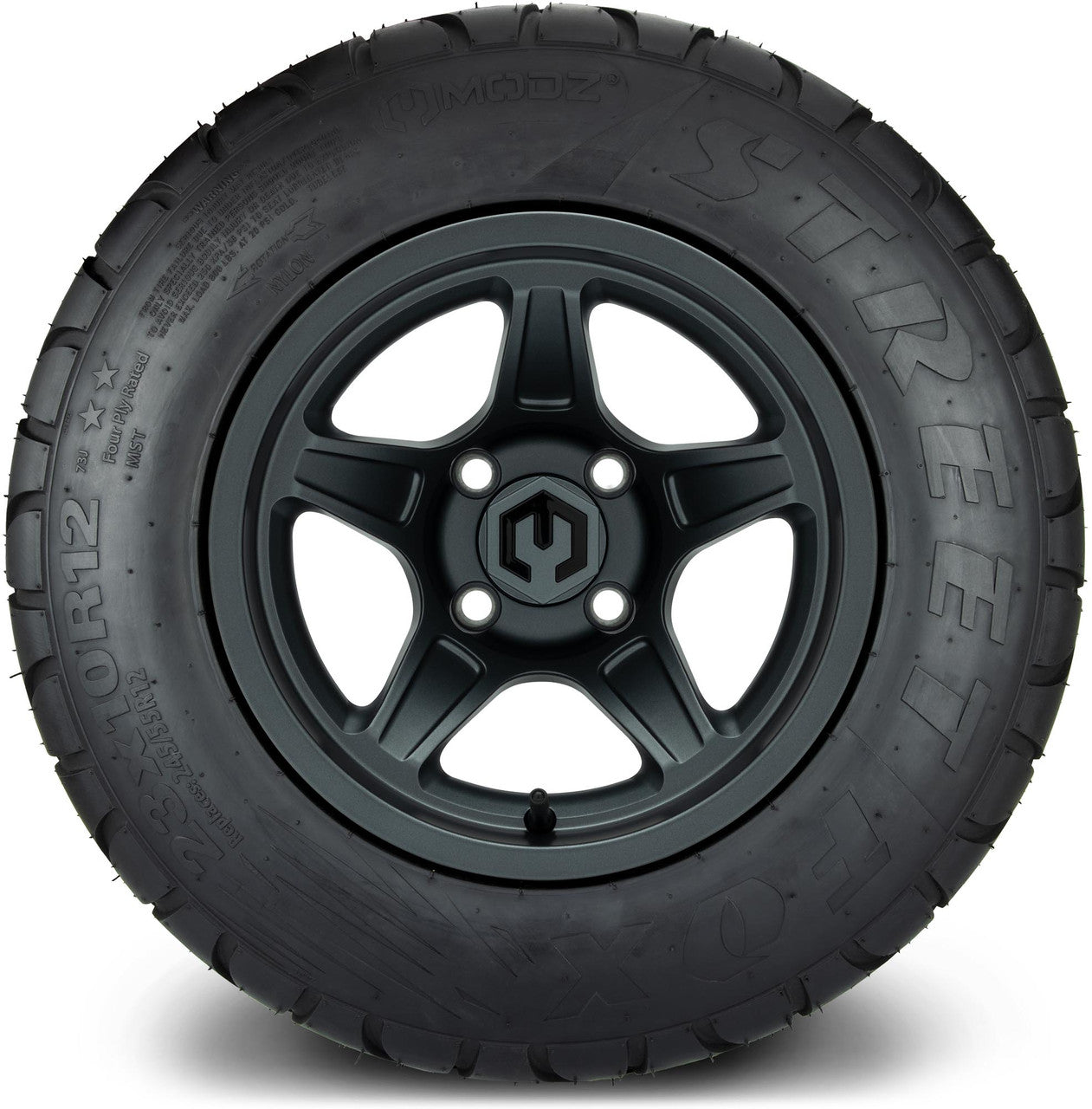 MODZ® 12" Drift Gunmetal Wheels & Street Tires Combo