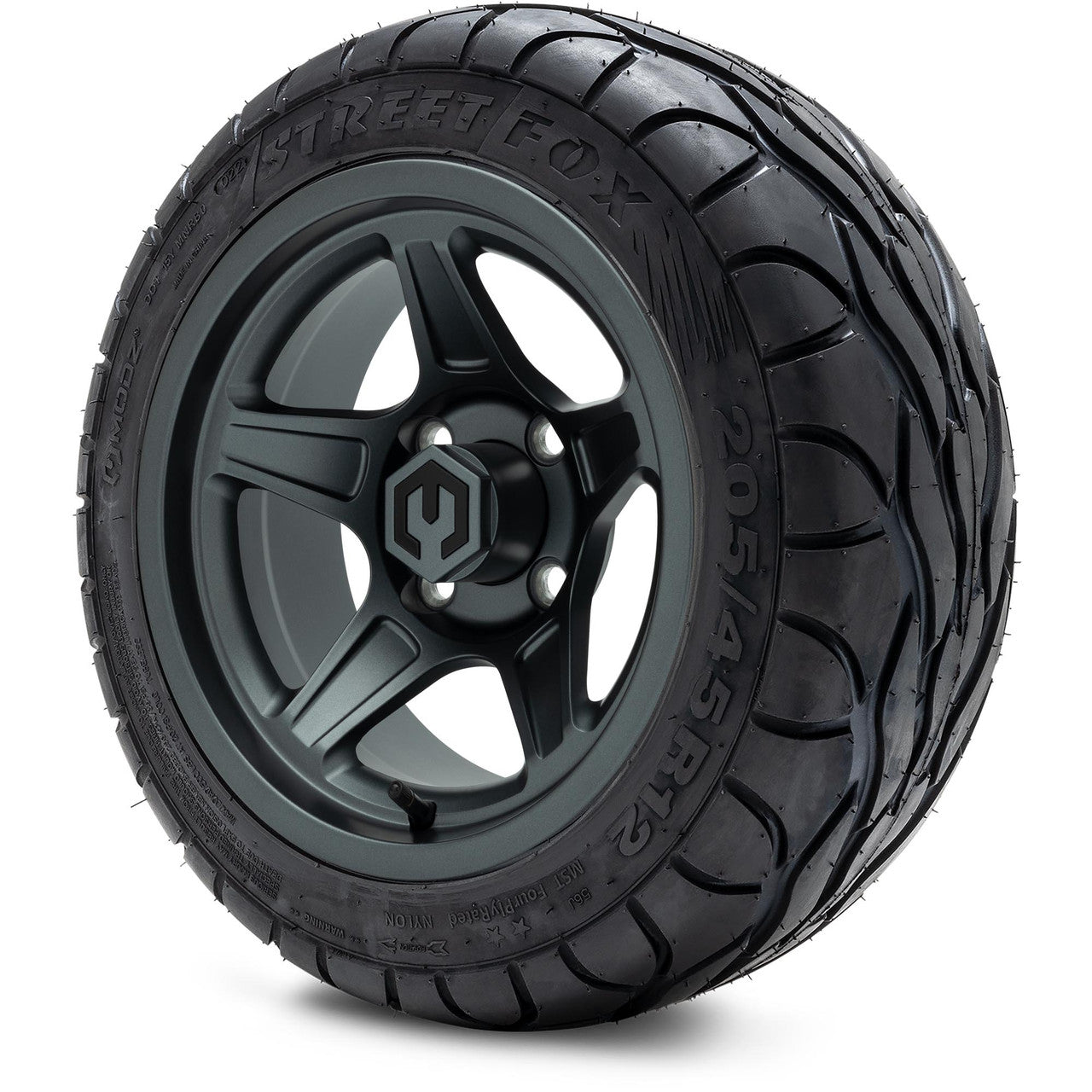 MODZ® 12" Drift Gunmetal Wheels & Street Tires Combo