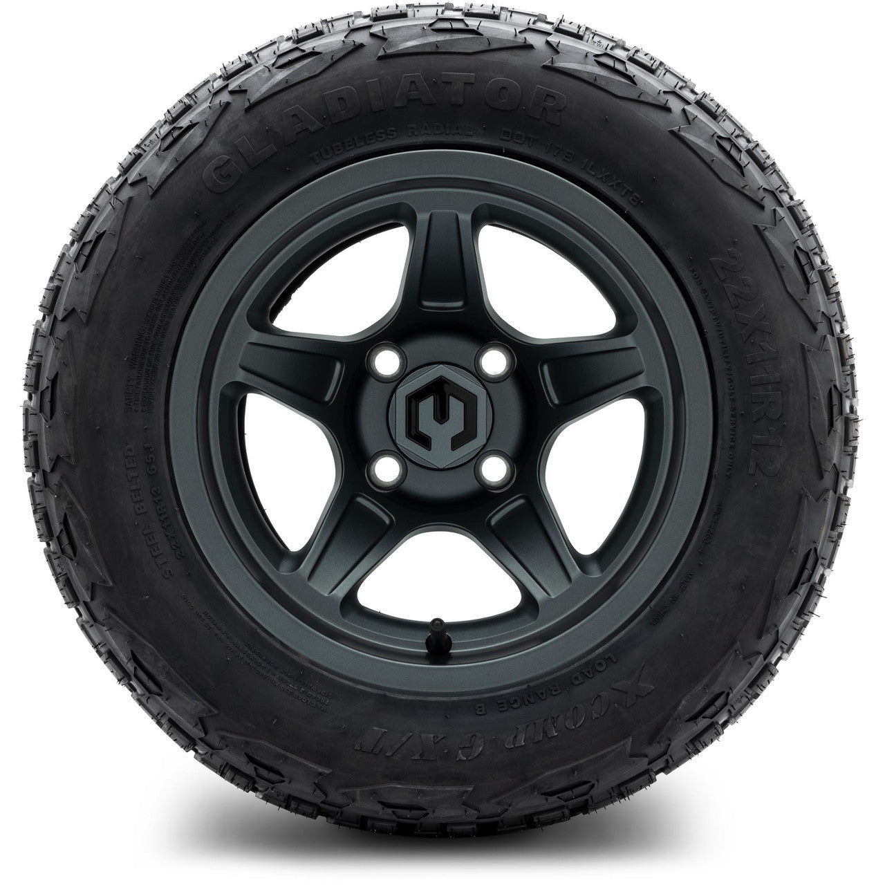 MODZ® 12" Drift Gunmetal Wheels & Off-Road Tires Combo