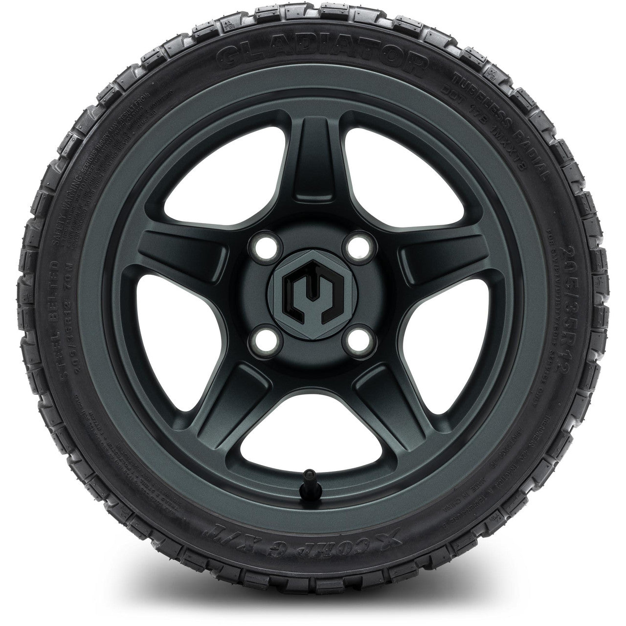 MODZ® 12" Drift Gunmetal Wheels & Off-Road Tires Combo