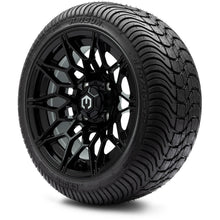 MODZ® 12" Galaxy Glossy Black Wheels & Street Tires Combo