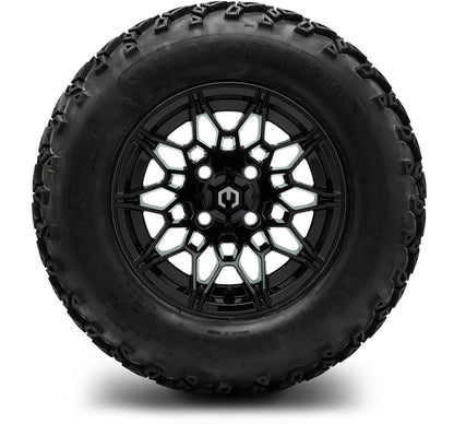 MODZ® 12" Galaxy Glossy Black Wheels & Off-Road Tires Combo