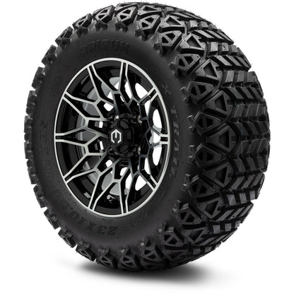 MODZ® 12" Galaxy Machined Black Wheels & Off-Road Tires Combo