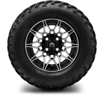 MODZ® 12" Galaxy Machined Black Wheels & Off-Road Tires Combo
