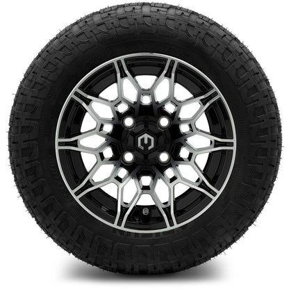 MODZ® 12" Galaxy Machined Black Wheels & Off-Road Tires Combo