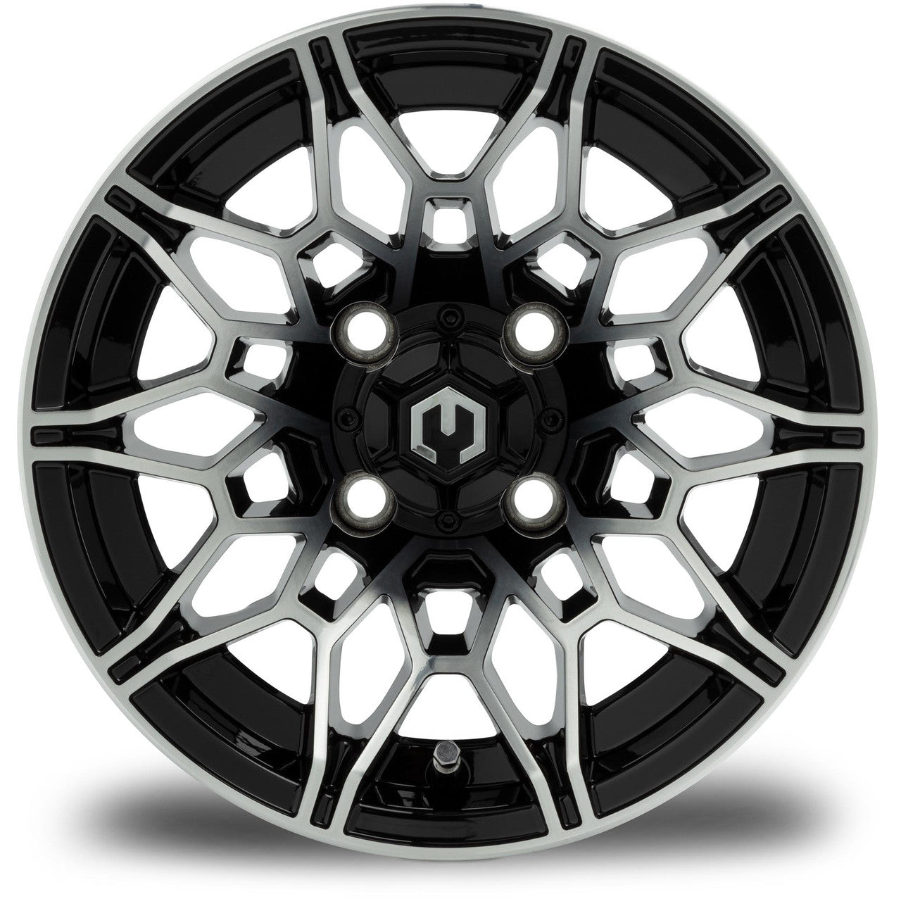 MODZ® Galaxy Machined Black 12" Golf Cart Wheel