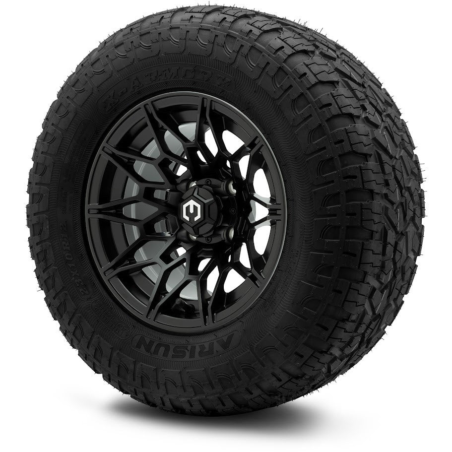 MODZ® 12" Galaxy Matte Black Wheels & Off-Road Tires Combo