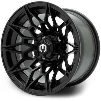 MODZ® Galaxy Matte Black 12" Golf Cart Wheel